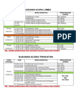 Susunan Acara Lomba