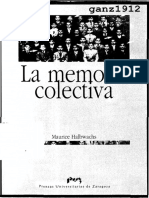 HALBWACHS, MAURICE - La Memoria Colectiva 