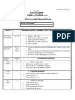 PLANIFICACIÓN Ed,. Física 2º BÁSICO 2016