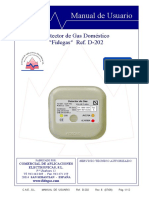 Manual de Usuario. Detector de Gas Doméstico Fidegas Ref. D-202 SERVICIO TECNICO AUTORIZADO