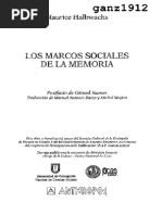 HALBWACHS, MAURICE - Los Marcos Sociales de la Memoria 