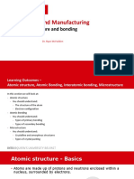 Atomic Structure and Bonding - Live Lecture