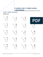 Grade 1 Add in Columns 2 Digit Plus 1 Digit No Regrouping a Converted