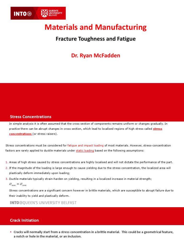 Fracture Toughness and Fatigue | PDF | Fatigue (Material) | Fracture