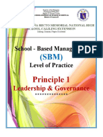 SBM-Level of Practice Folder