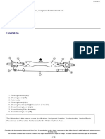 Front Axle Description Design and Function CXU PERU