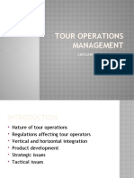 Tour Operations Management Lecture Five