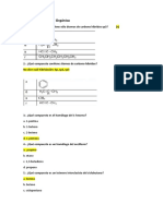 Examen de Química Orgánica-Química General e Inorgánica