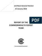 Report of The Commonwealth Expert Team: ST Kitts and Nevis General Election 25 January 2010