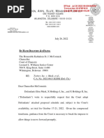 Musk Letter Enclosing Proposed Case Schedule