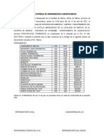 Acta entrega herramientas manuales beneficiarios