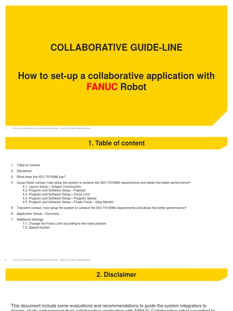 FANUC Collaborative Robot Setup Guide | PDF