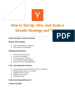 How To Set Up, Hire, and Scale A Growth Strategy and Team