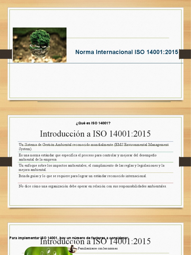 Introducción a la norma ISO 14001:2015 | PDF | Entorno natural | Auditoría