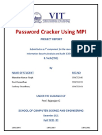 Password Cracker Using MPI: Project Report