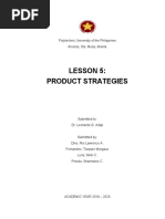 Lesson 5: Product Strategies: Polytechnic University of The Philippines Anonas, Sta. Mesa, Manila