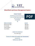 Blood Bank and Donor Management System: Project Report