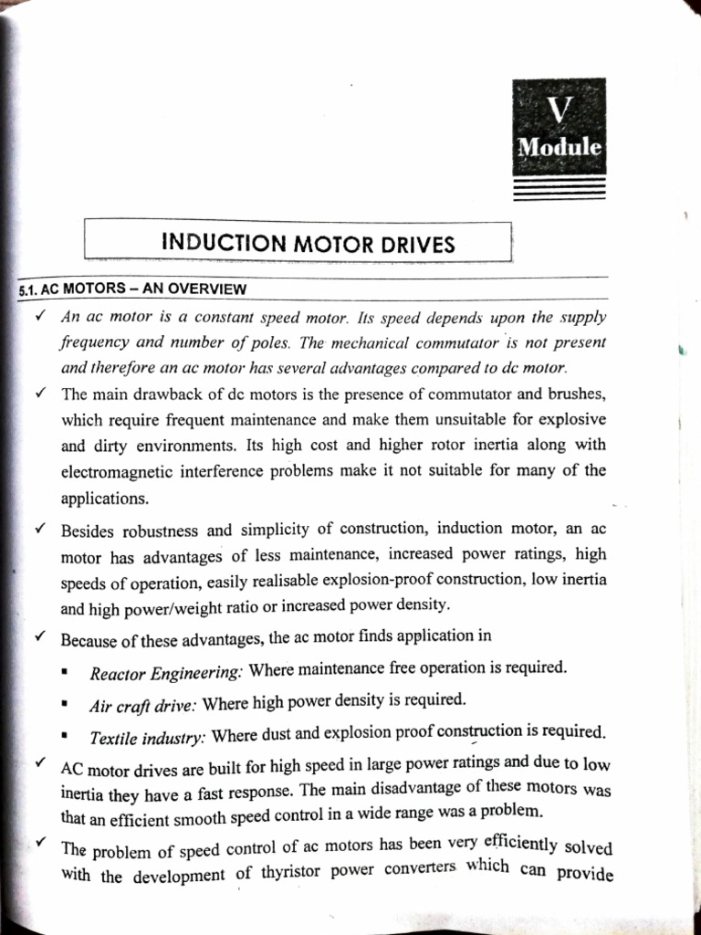 Ed Mod 5 Induction Motor Drives | PDF