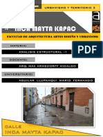 Analisis Calle Incamayta Kapac La Paz Bolivia