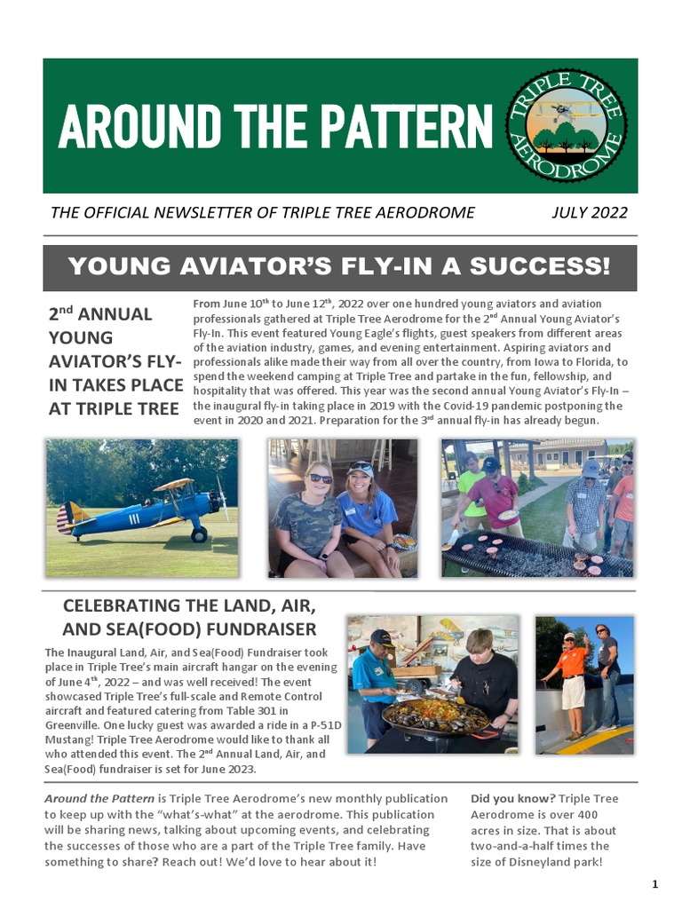 Triple Tree Aerodrome - Around The Pattern - July 2022 | PDF | Fly In ...