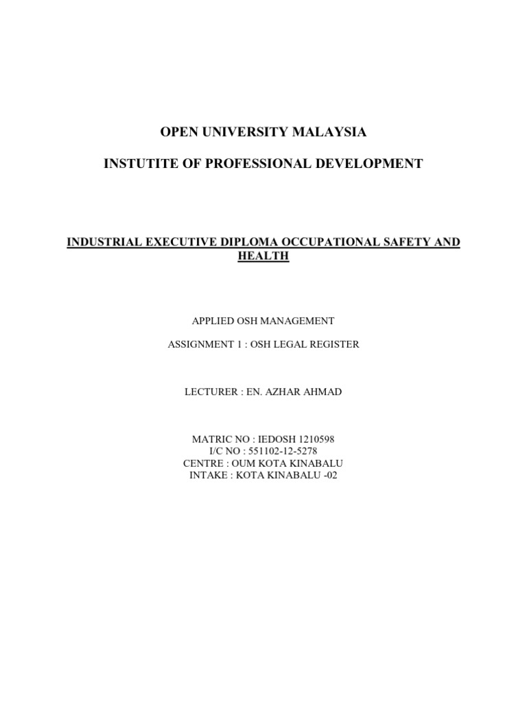 Unreadable Document Analysis | PDF | Occupational Safety And Health ...
