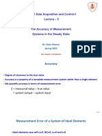 EC441-Lecture - 5 - Accuracy of Measurement Systems in The Steady State