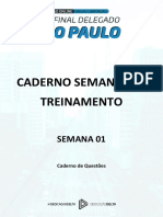 Caderno de treinamento semanal de delegado São Paulo