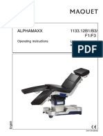 Maquet Alphamaxx 1133.12b1-b3-f1-f3 Operating Instructions