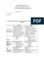 Cuadro Comparativo Entre El Currículo de 2005 y La Propuesta Curricular Del 2007