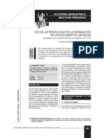Uso de Las Tecnologías de La Información en Los Documentos Laborales - Dl. 1310
