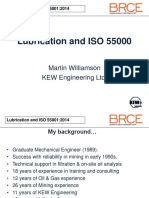 Lubrication and ISO 55000: Martin Williamson KEW Engineering LTD