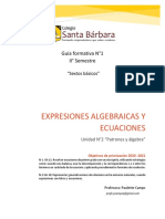 Guia 1 Segundo Semestre Matematicas 6to