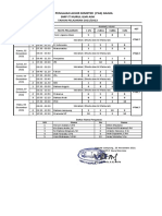 Jadwal PAS Ganjil 2021