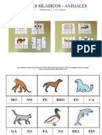 Conciencia Fonologica Puzzles Silabicos Mayusculas Animales