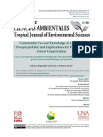 Community Use and Knowledge of Algarrobo (Prosopis Pallida) and Implications For Peruvian Dry Forest Conservation