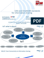 ETSI SmartM2M and OneM2M Standards For Information Sharing (Scarrone)
