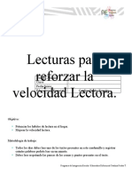 Lecturas para mejorar la velocidad lectora