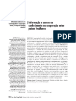 Cooperação Lusófona e Acesso Aberto ao Conhecimento