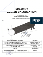 Design Calculation: Donaldson Equipmentt Model