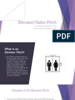 Elevator Pitch