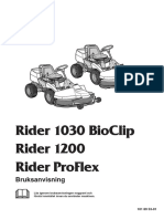 Husqvarna Rider 1030 Instruktionsbok