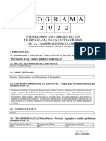 Marquez, A. Programa 2022 Psicología en El Ámbito Jurídico Forense - Carrera de Psicología