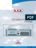 TEX1000LIGHT: User Manual