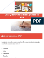 4) Presentación APA. Citas y Referencias