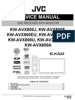 Service Manual: KW-AVX800J, KW-AVX800E, KW-AVX800EU, KW-AVX800EE, KW-AVX800U, KW-AVX800UN, KW-AVX800A
