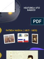 Historia 6to básico: La Patria Nueva (1817-1823