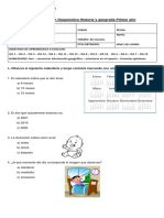 Evaluación Diagnóstica Historia 1°