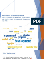 Definitionf of Development