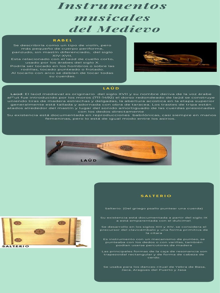 Instrumentos Musicales-Medievo | PDF | Producción musical | Música clásica