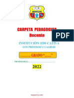 CARPETA PEDAGOGICA 2022 - IE - 56025 - Marangani